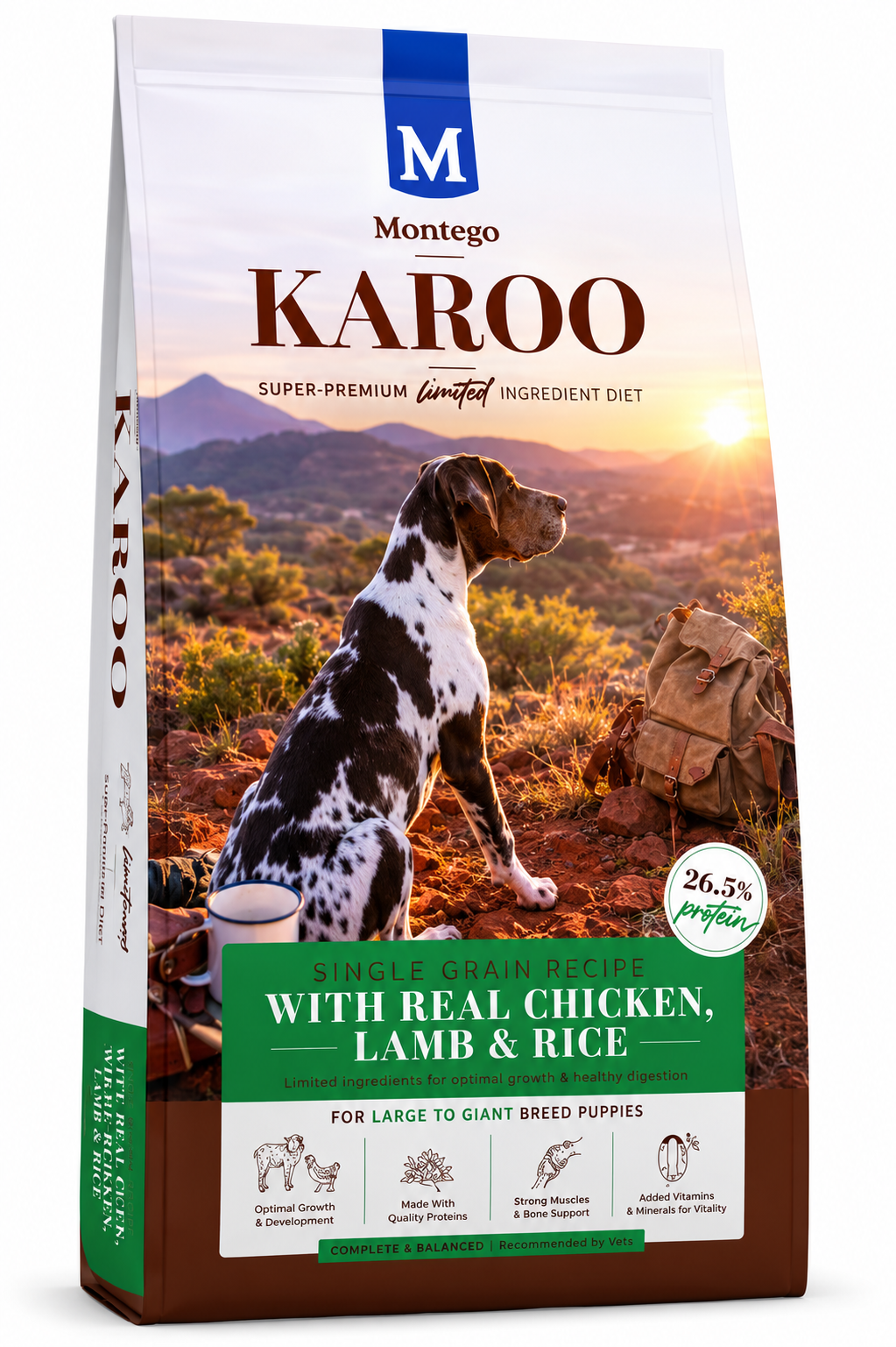 MONTEGO KAROO PUPPY 8KG LB (CHIC & LAMB) - Image 1